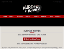 Tablet Screenshot of murdernmayhem.com
